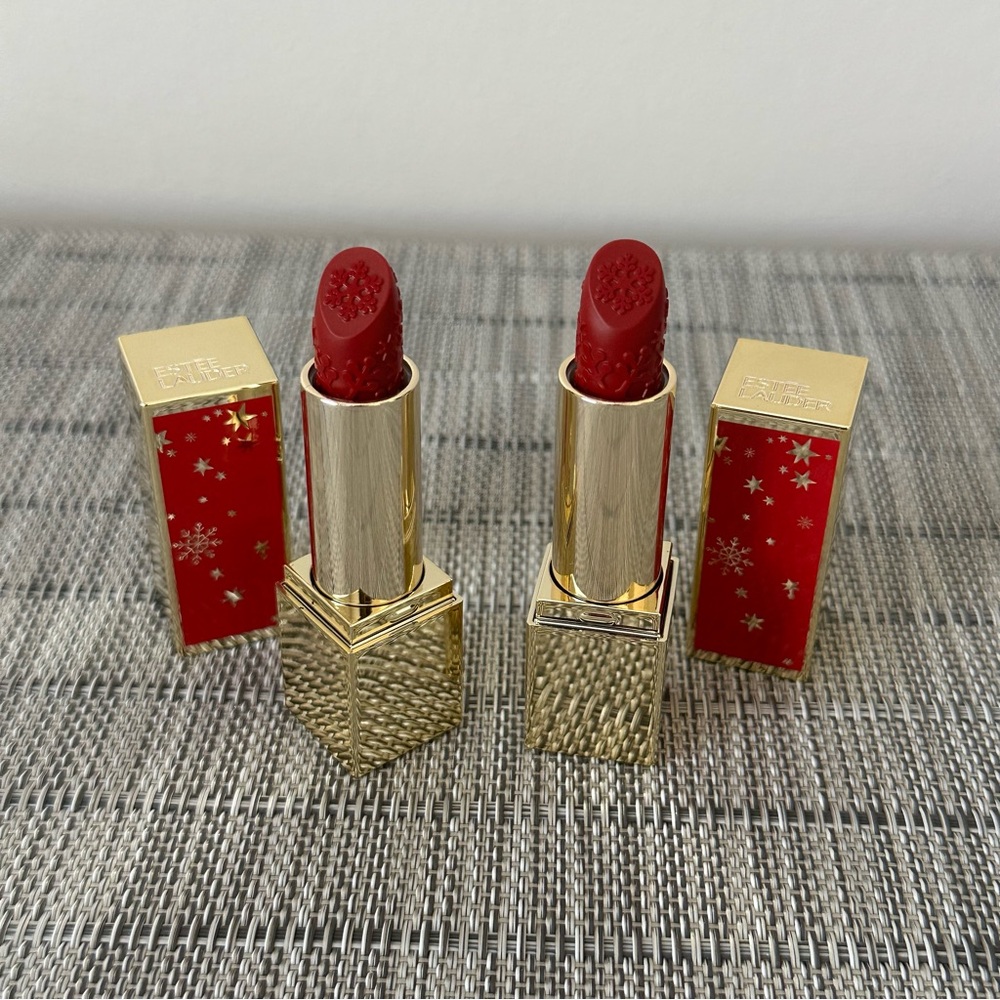 NEW! Two (2) Estee Lauder Pure Color Envy Red Sculpting Lipstick - Immortal 540